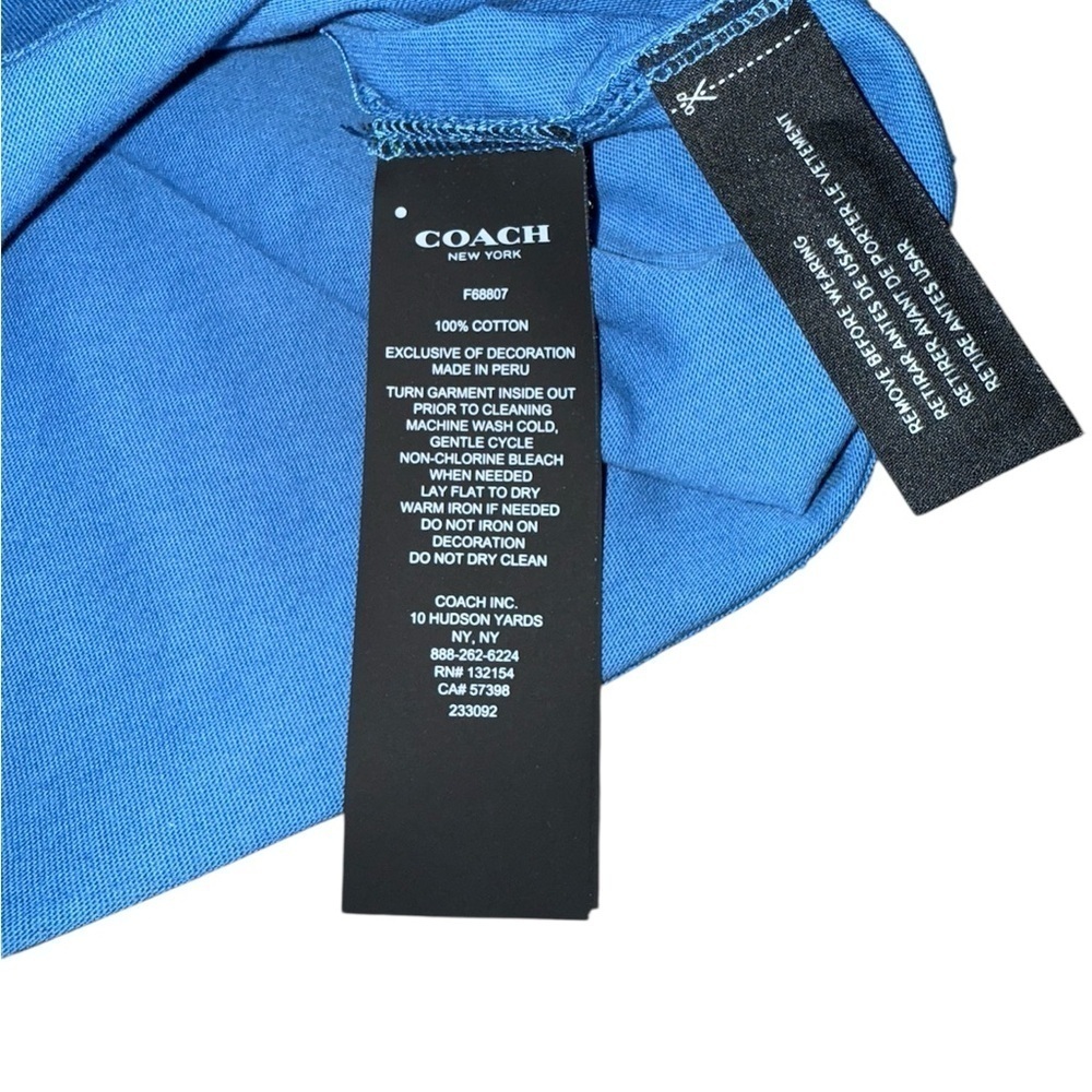Coach Blue T-Shirt - Picture 5 of 6